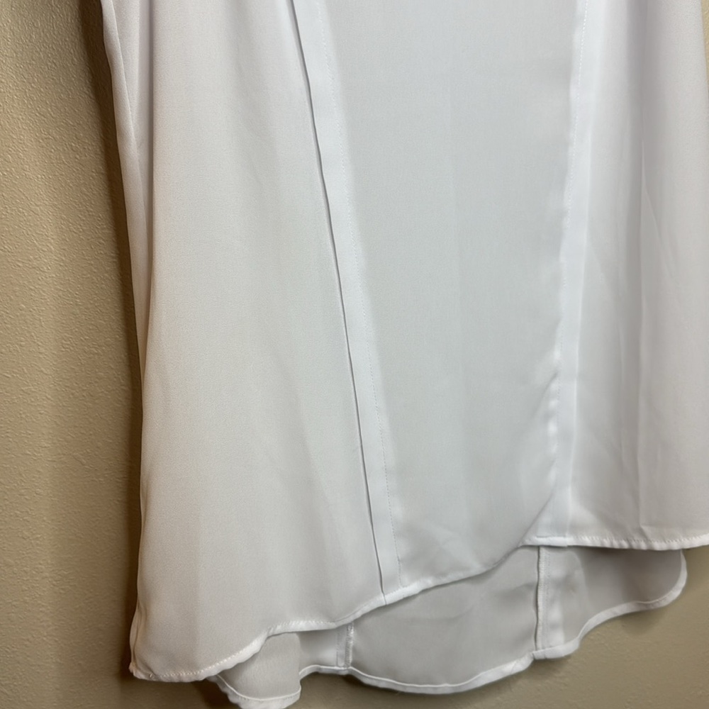 Maeve White Sleeveless‎ Tank Top with Cut Out Detail - Small - Picture 6 of 13